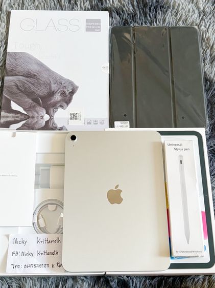 iPad Gen11 WiFi 128 GB Silver มือ1 ประกันเดิน1วัน แกะซีลแค่เช็ค(แถมปากกา,เคส,ฟิล์ม) ประกันถึง 20มค70 รูปที่ 3