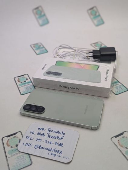 ขาย เทิร์น Samsung Galaxy A56 5G 128 Gb ศูนย์ไทย อายุ 20 วัน สภาพสวย อุปกรณ์ครบยกกล่อง ประกันยาว เพียง 8,390 บาท ครับ