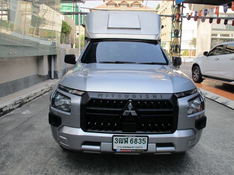 Mitsubishi Triton 2024 2.4 Pro Pickup ดีเซล ไม่ติดแก๊ส เกียร์ธรรมดา เทา รูปที่ 3