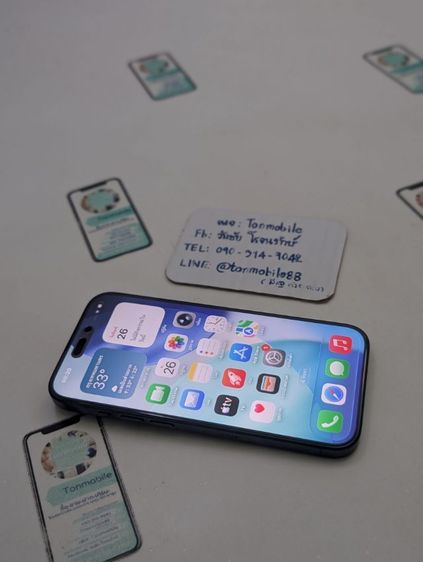 ขาย เทิร์น iPhone 15 Pro 256 GB Blue ศูนย์ไทย สภาพสวย มีตัวเครื่องอย่างเดียว ไม่มีอุปกรณ์อื่น สุขภาพแบต 85 เพียง 18,590 บาท ครับ  รูปที่ 2