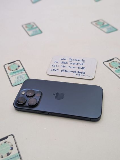 ขาย เทิร์น iPhone 15 Pro 256 GB Blue ศูนย์ไทย สภาพสวย มีตัวเครื่องอย่างเดียว ไม่มีอุปกรณ์อื่น สุขภาพแบต 85 เพียง 18,590 บาท ครับ  รูปที่ 4