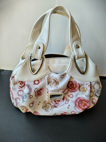 กระเป๋าถือแฟชั่น Marverlous สี White-Rose พร้อม SANRIO ที่ใส่บัตร สถาพดี