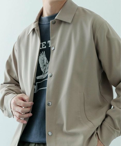 แจ็คเก็ตทรงโค้ช แนวญี่ปุ่น สไตล์มูจิ แบรนด์ Urban Research ผ้าลื่น เบา ใส่สบาย กันลม กันร้อนได้อย่างดี ข้างในซับอย่างดี รูปที่ 16