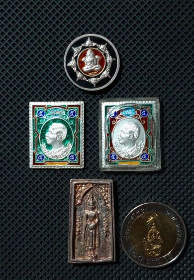 รับประกันแท้..เหรียญเนื้อเงินแท้ลงยาสี..ประกันแท้สภาพเยี่ยม รูปที่ 3