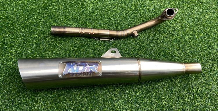 ท่อ มอเตอร์ไซค์ ท่อ KDR ท่อเลสป้ายไทเท wave125 