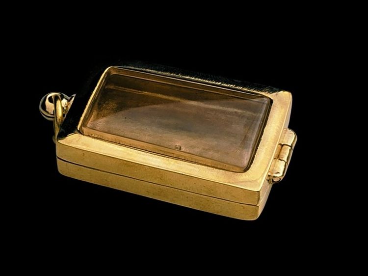 270 บาท รวมส่ง ตลับพระสมเด็จ ทองเหลืองแท้ งานดิบ ไม่ชุบ ปัดเงา งานวินเทจเรียบง่าย รูปที่ 4