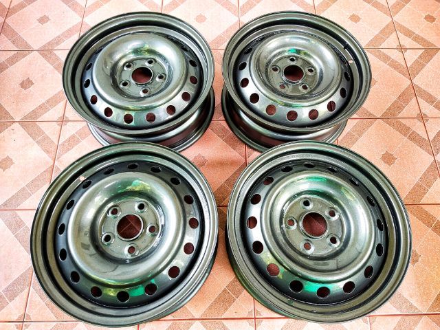 ล้อกะทะ Toyota Vigo ขอบ 16" 5 รู 114 ทำสีเทากัลมาใหม่ สวยๆ รูปที่ 2