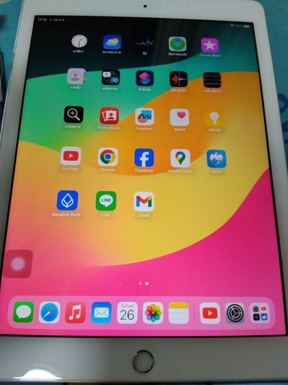 ipad gen6 sim wifi TH 128 สภาพเดิมๆ จอแท้ ทุกอย่างเดิมหมด ตำหนิ ลำโพงไม่ดัง ต้องใช้หูฟัง ios 17.10 แบตยังทนใช้ได้ทั้งวัน รูปที่ 2