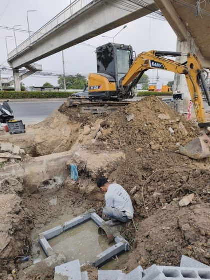 บริการขุดวางท่อ เชื่อมท่อกับกรมทางหลวง ขออนุญาติเชื่อมท่อ รูปที่ 9