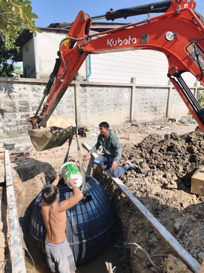 ช่างวางถังแซท บริการขุดท่อวางท่อ วางถังบำบัดน้ำเสีย วางถังแชท เชื่อมท่อวางระบบสุขาภิบาล รูปที่ 2