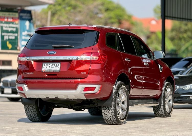 Ford Everest 2015 3.2 Titanium Plus 4WD Utility-car ดีเซล ไม่ติดแก๊ส เกียร์อัตโนมัติ แดง รูปที่ 4