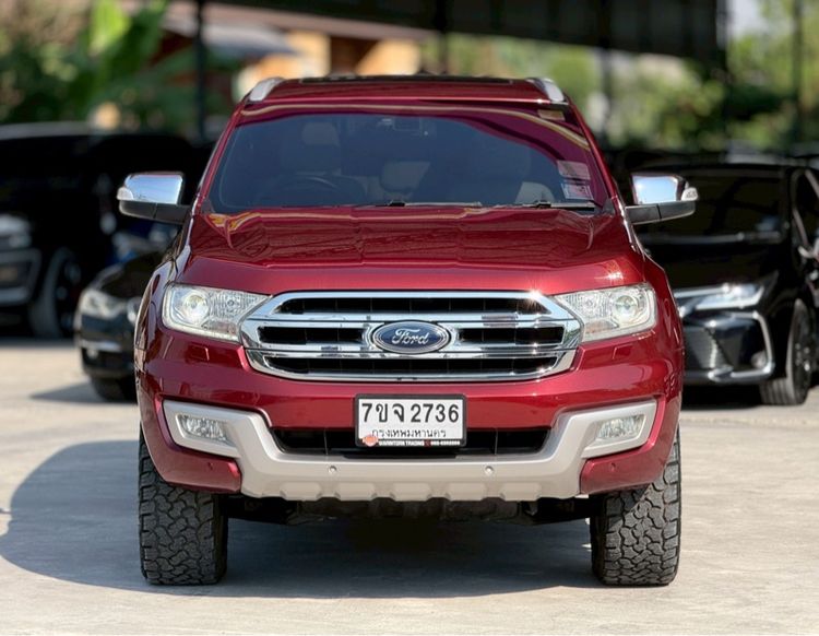 Ford Everest 2015 3.2 Titanium Plus 4WD Utility-car ดีเซล ไม่ติดแก๊ส เกียร์อัตโนมัติ แดง รูปที่ 2