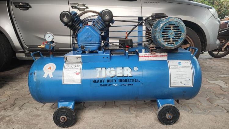 อุปกรณ์เครื่องมือช่าง ปั๊มลมtiger 148ลิตร 2แรง