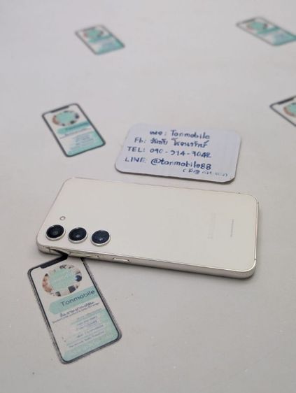 ขาย เทิร์น Samsung Galaxy S23 256 Gb Cream ศูนย์ไทย สภาพสวย มีตัวเครื่องอย่างเดียว ไม่มีอุปกรณ์อื่น ถูกๆ เพียง 7,990 บาท ครับ