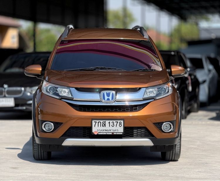 Honda BR-V 2018 1.5 SV Utility-car เบนซิน ไม่ติดแก๊ส เกียร์อัตโนมัติ ส้ม รูปที่ 2