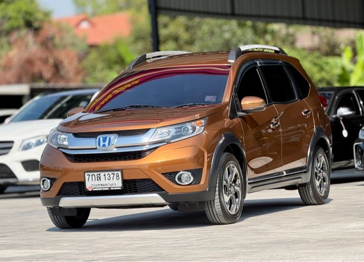 Honda BR-V 2018 1.5 SV Utility-car เบนซิน ไม่ติดแก๊ส เกียร์อัตโนมัติ ส้ม รูปที่ 3