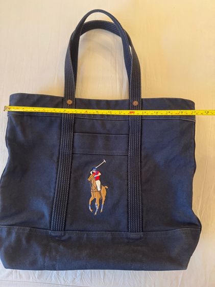 POLO RALPH LAUREN Large Tote Bag navy รูปที่ 12