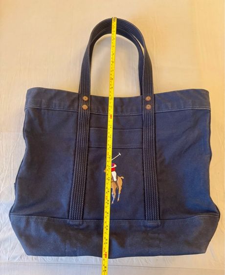 POLO RALPH LAUREN Large Tote Bag navy รูปที่ 14
