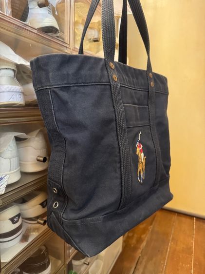 POLO RALPH LAUREN Large Tote Bag navy รูปที่ 3