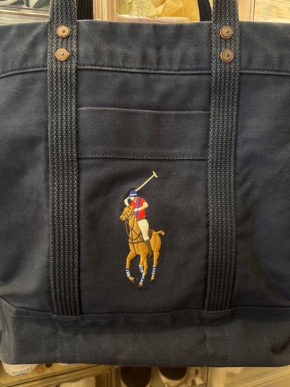 POLO RALPH LAUREN Large Tote Bag navy รูปที่ 2