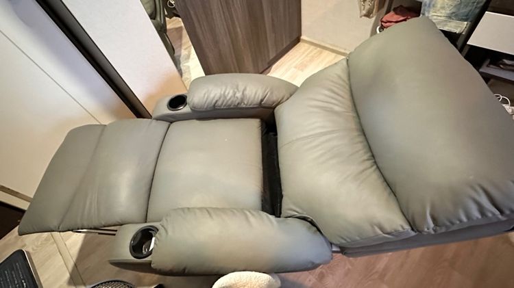  เก้าอี้โซฟา ปรับนอนได้  โซฟาพักผ่อน เก้าอี้พักผ่อน  พักผ่อนได้สบาย มีที่วางแก้วน้ำ รูปที่ 3