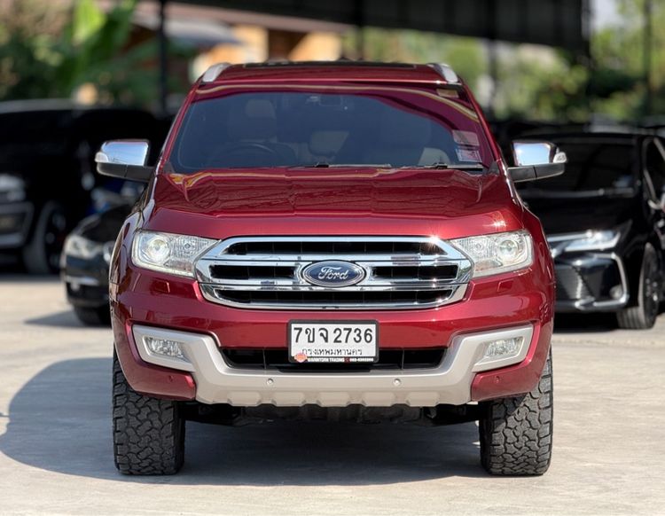 Ford Everest 2015 3.2 Titanium+ 4WD Utility-car ดีเซล ไม่ติดแก๊ส เกียร์อัตโนมัติ แดง รูปที่ 2