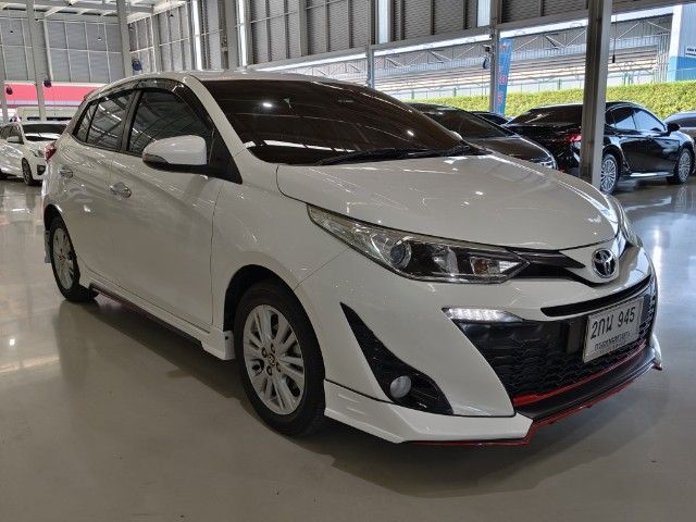 Toyota Yaris 2018 1.2 G Sedan เบนซิน ไม่ติดแก๊ส เกียร์อัตโนมัติ ขาว รูปที่ 3