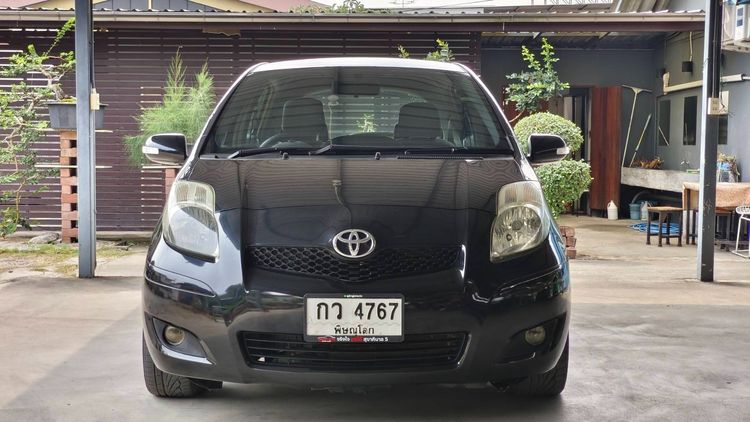 Toyota Yaris 2010 1.5 E Sedan เบนซิน ไม่ติดแก๊ส เกียร์อัตโนมัติ ดำ รูปที่ 3