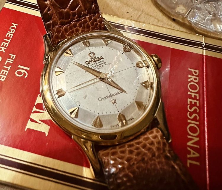 ทอง โอเมก้า Omega 18K Constellation Pie pan หลักว่าว