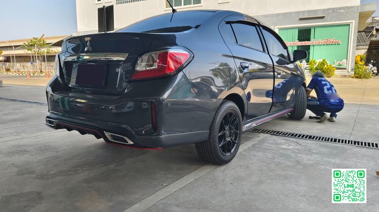 ชุดแต่ง Mitsubishi Attrage 2020–2026 สเกิร์ตรอบคัน รุ่น SR Limited 5 ชิ้น ABS แบรนด์ไทย