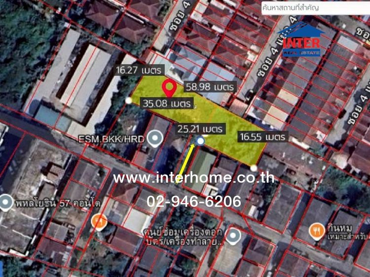 ที่ดินเปล่า 262 ตร.ว. ที่ดินเปล่า ซอยพหลโยธิน57 (ซอยแจ้งวัฒนะ4) ใกล้วงเวียนบางเขน ถนนพหลโยธิน ถนนแจ้งวัฒนะ เขตบางเขน กรุงเทพมหานคร รูปที่ 2