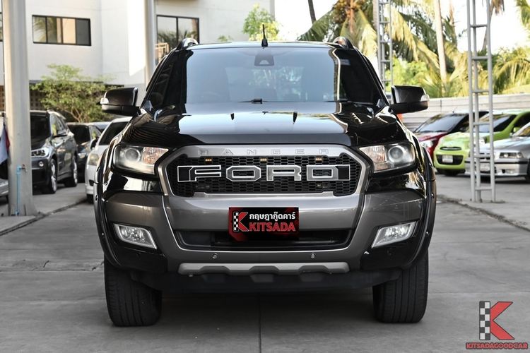 Ford Ranger 2018 3.2 Wildtrak 4WD Pickup ดีเซล ไม่ติดแก๊ส เกียร์อัตโนมัติ ดำ รูปที่ 2