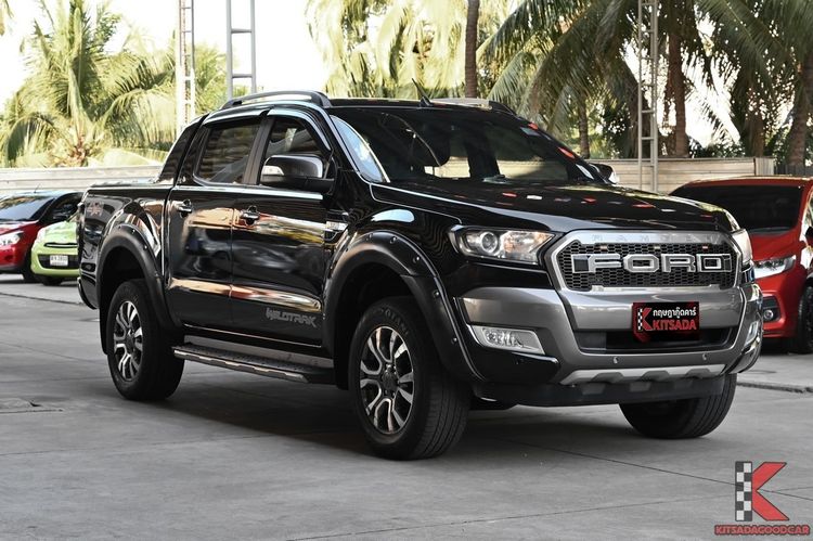 รถ Ford Ranger 3.2 Wildtrak 4WD สี ดำ