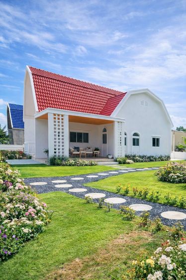 มีบางส่วน บ้านเดี่ยวชั้นเดียว BB LAND ธนูทอง สไตล์ยุโรปหลังใหญ่ บ้านสวยพร้อมอยู่ ใกล้เซ็นทรัลอยุธยา