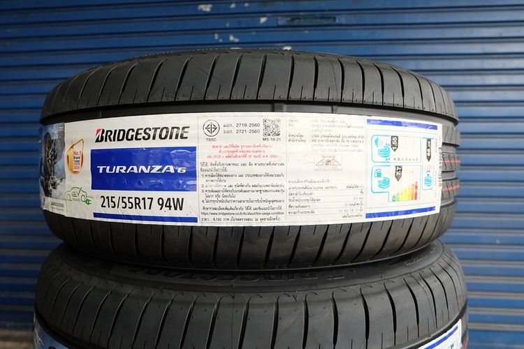 🏆ยางใหม่ Bridgestone รุ่น Turanza 6 ขนาด 215 55R17 ปี26 รูปที่ 2