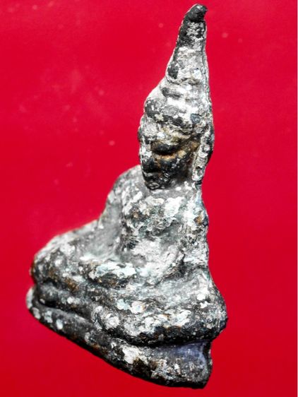 พระท่ากระดานพิมพ์ใหญ่ เนื้อชินตะกั่ว กรุศรีสวัสดิ์ จังหวัดกาญจนบุรี รูปที่ 3