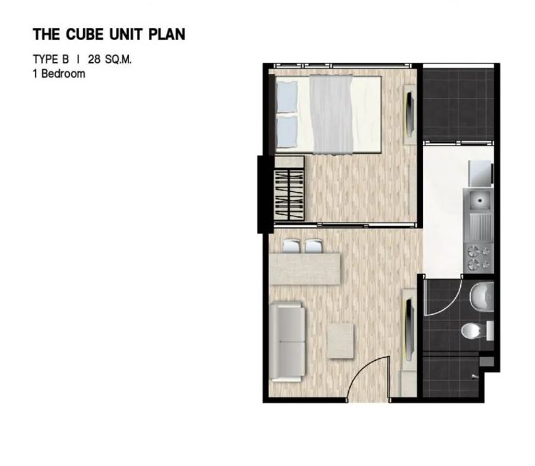 อื่นๆ ไม่อนุญาต ตกแต่งครบ 2020 เจ้าของขายและให้เช่า The Cube Loft นวลจันทร์ ราคาเพียง 2.09 ล้านบาท ห้องสวย แต่งครบ พร้อมอยู่ทันที  รูปที่ 3