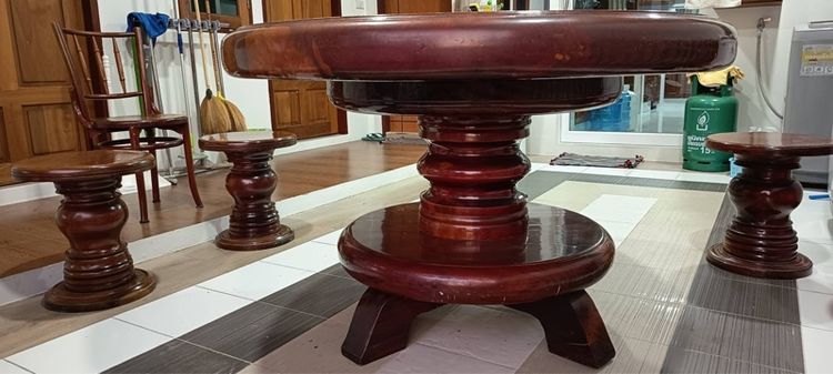 โต๊ะไม้มะค่ากลม รูปที่ 8