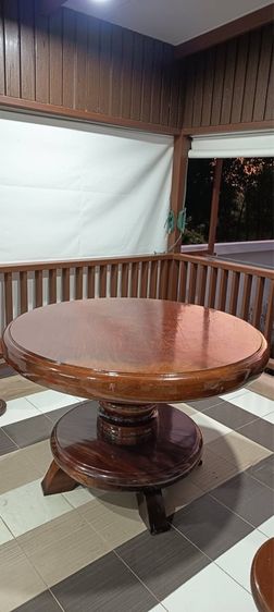 โต๊ะไม้มะค่ากลม รูปที่ 2