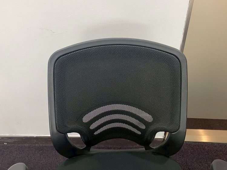 เก้าอี้สำนักงาน ขาเหล็ก เบาะผ้า พนักพิงตาข่าย สีดำ ยี่ห้อ perfect รูปที่ 6