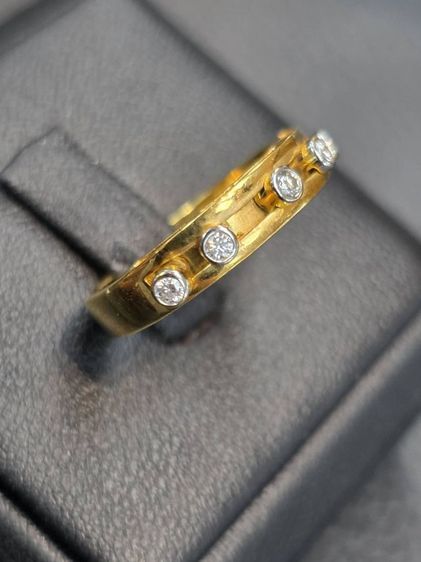 แหวนเพชรแท้กลิ้งได้ทอง 14k รูปที่ 3