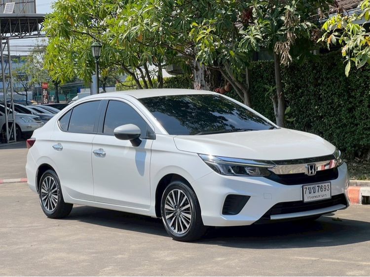 Honda City 2023 1.0 SV Sedan เบนซิน เกียร์อัตโนมัติ ขาว รูปที่ 2