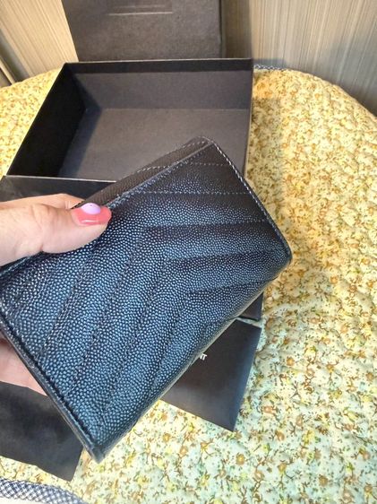 YSL Small Envelope Wallet Black สีดำ มือสองของแท้ Kept Unused รูปที่ 4