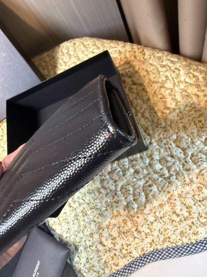YSL Small Envelope Wallet Black สีดำ มือสองของแท้ Kept Unused รูปที่ 9