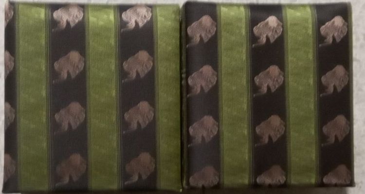 ชุดเนคไทผ้าไหมแท้  บรรจุในกล่องผ้าไหมสวยหรู เนคไท 1 เส้น ขนาด 8×150 ซม กิ๊ฟหนีบ กระดุม 2 เม็ด ผ้าเช็ดหน้าจัตุรัส1ผืน รูปที่ 2