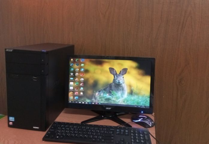 ขายคอม Acer i3 จอ19นิ้วพร้อมอแด๊ปเตอร์ รับไวฟายได้ SSD Ram4g การ์ดจอ 1g