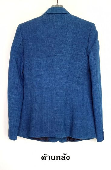 เสื้อสูทผู้หญิงสีฟ้าเข้ม เนื้อผ้าดี ราคาถูก รูปที่ 3