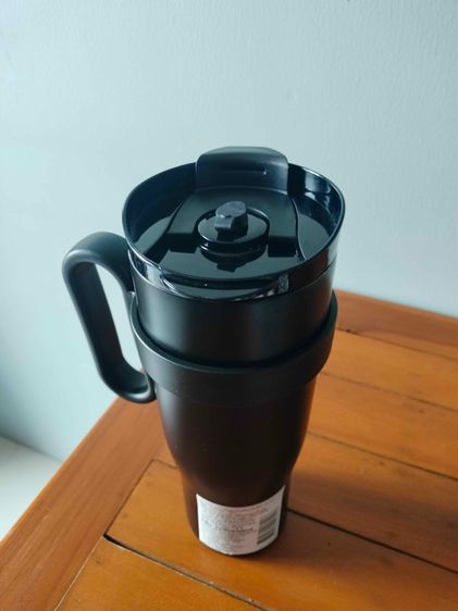 กระติกแก้วนํ้าเก็บอุณหภูมิ มีหูจับ สีดํา ขนาด 40 oz (มือสอง) รูปที่ 6