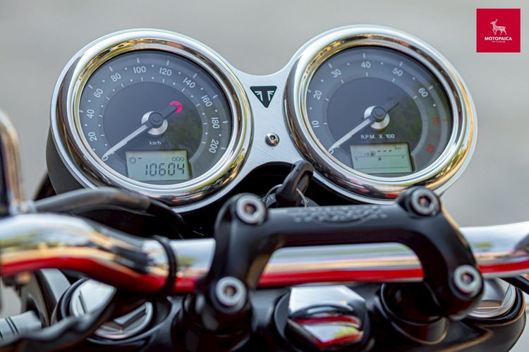 Triumph Bonneville T100 ปี2018 สีหายาก วิ่ง10,000km.  รูปที่ 6