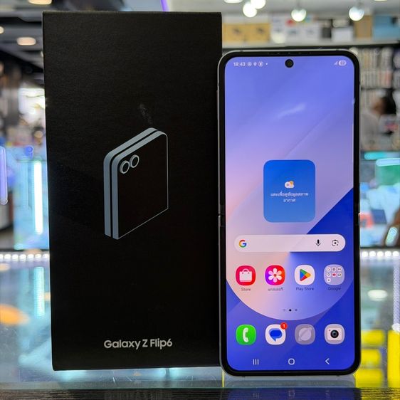 อื่นๆ 256 GB Samsung Z Flip6 256GB สีฟ้า เครื่องศูนย์ สภาพสวยมาก จอ6.7นิ้ว แรม12รอม256 Snap8 Gen3 กล้อง50ล้าน(2ตัว)🔥🔥